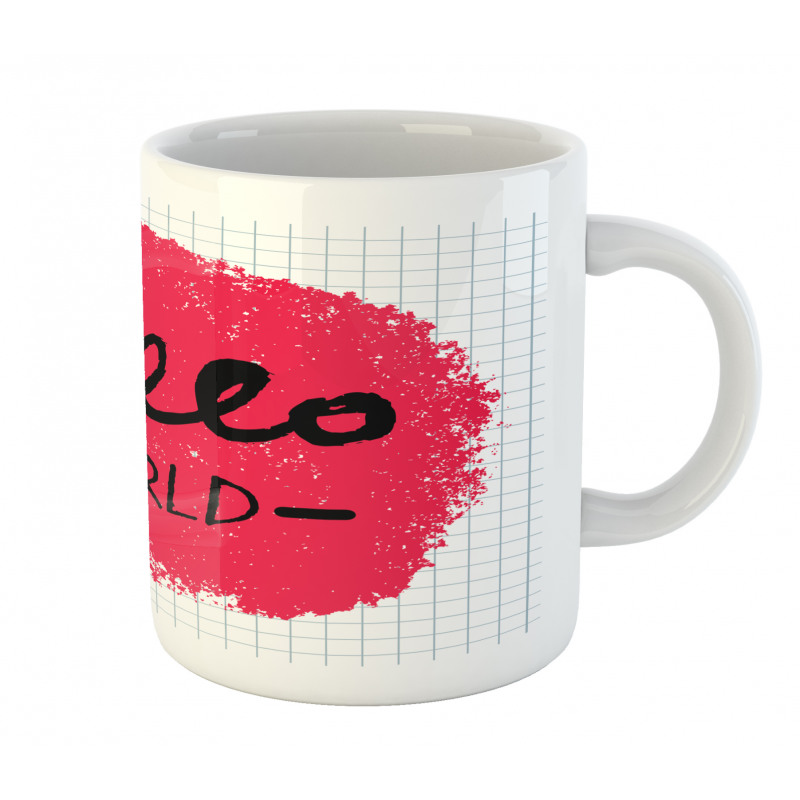 Hello World Calligraphy Art Mug