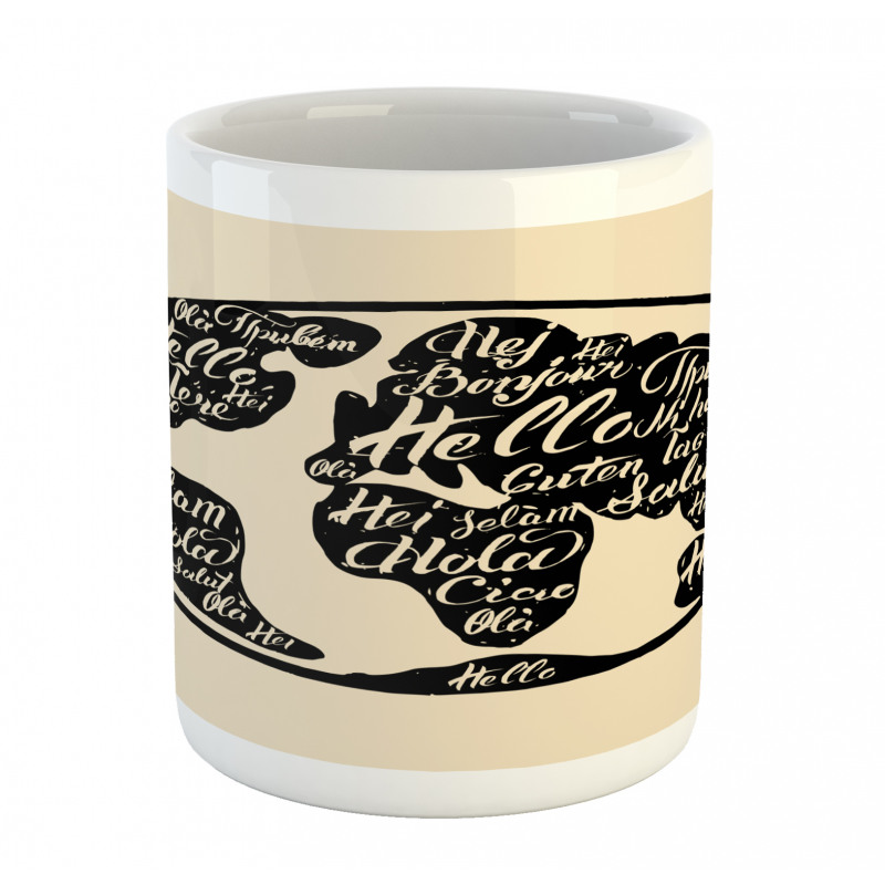 Hello in Various Languages Mug