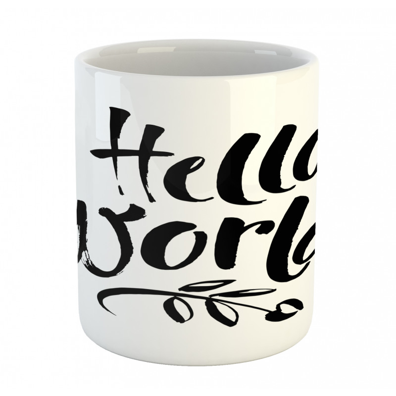 Hello World Tree and Words Mug