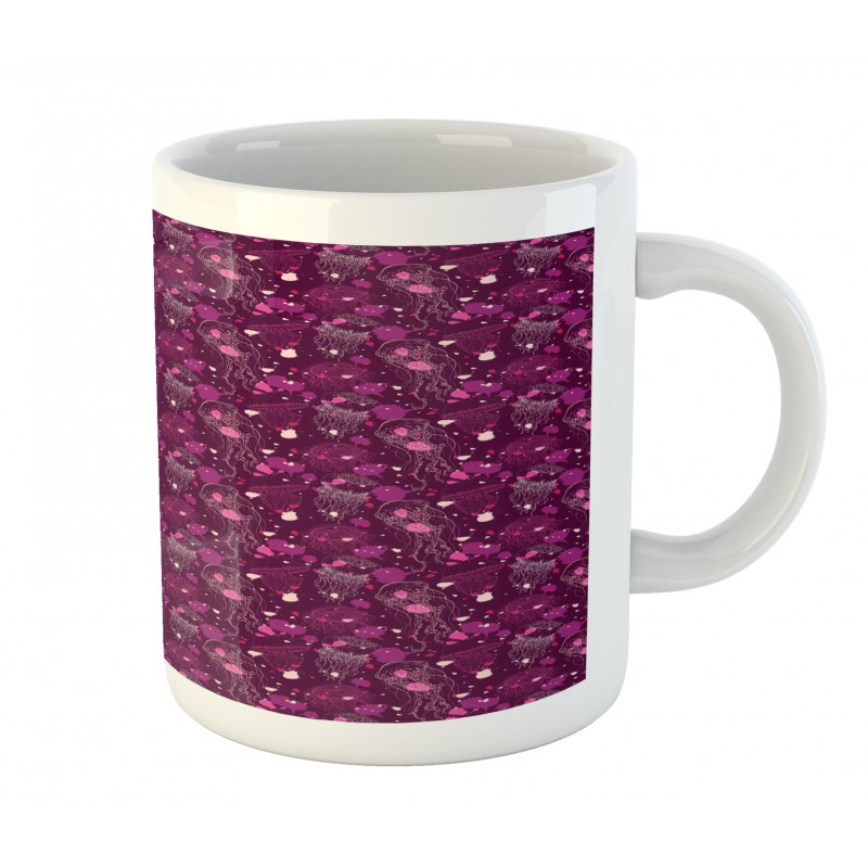 Jellyfish Paint Drops Mug