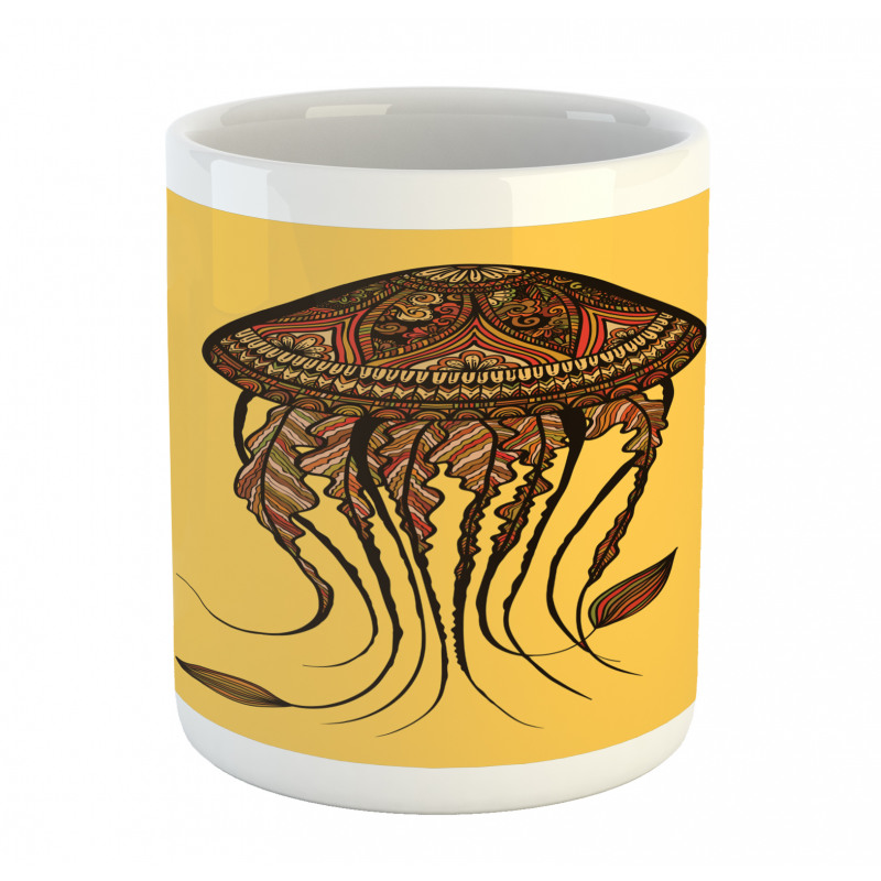 Abstract Jellyfish Mug