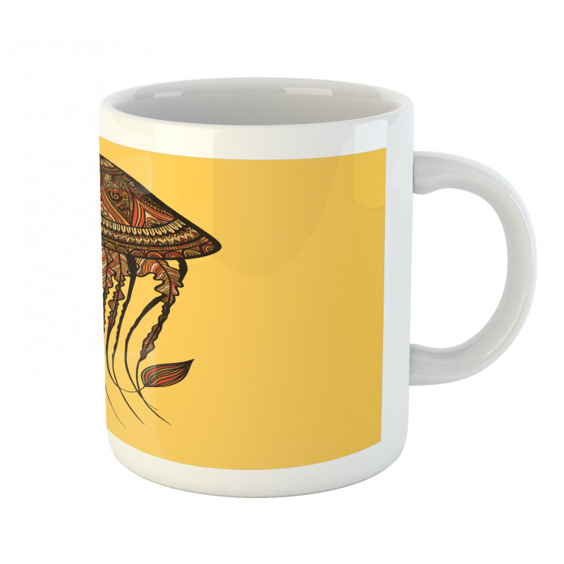 Abstract Jellyfish Mug