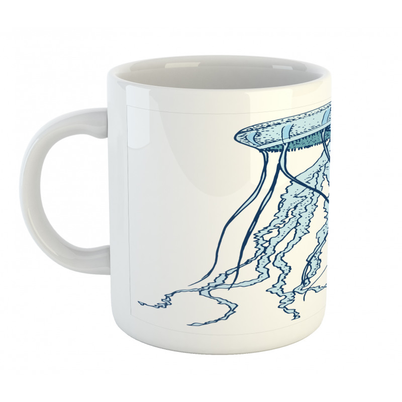 Exotic Sea Creature Retro Mug