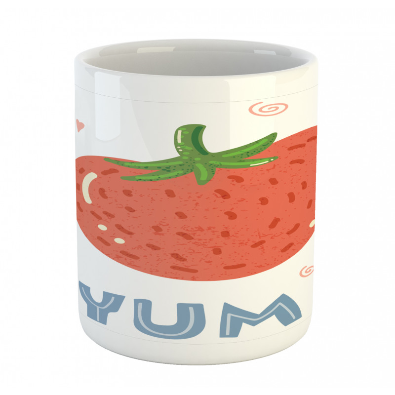 Lettering with a Strawberry Mug