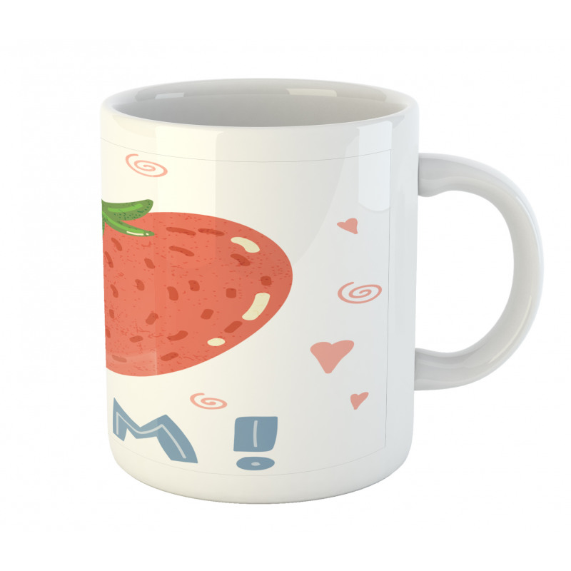 Lettering with a Strawberry Mug