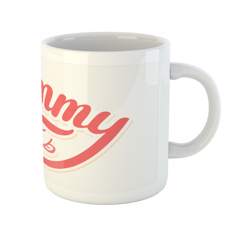 Simplistic Monotone Wording Mug