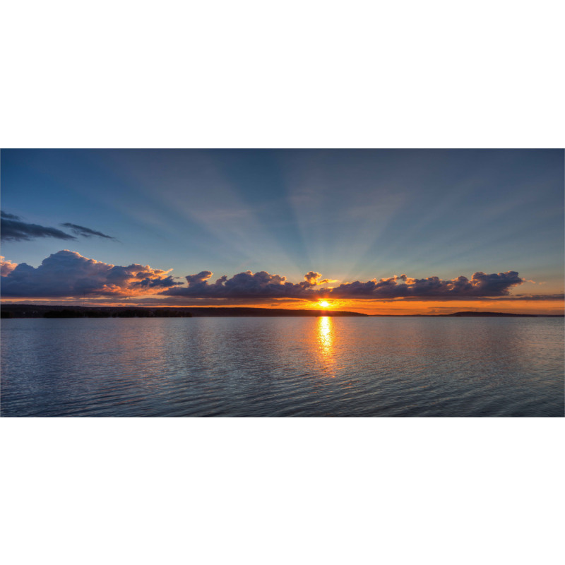 Sunset over Lake Horizon Mug