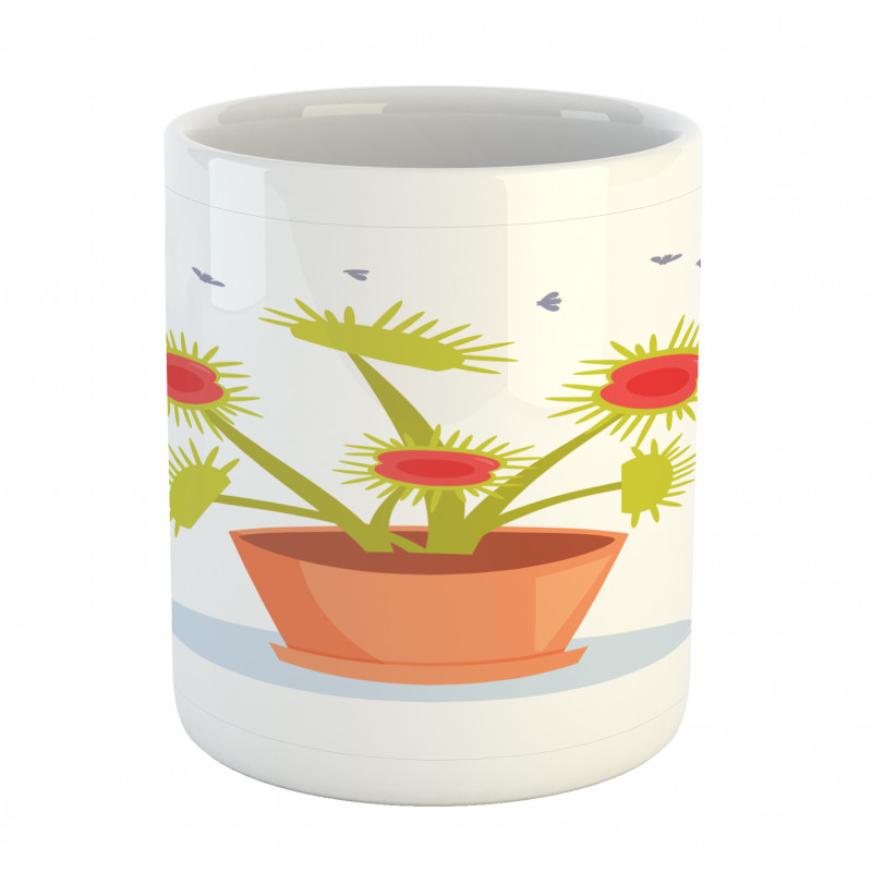 Plant and Fly Silhouettes Mug