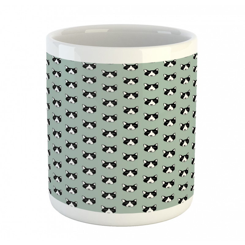 Puppy Heads Pattern Comical Mug