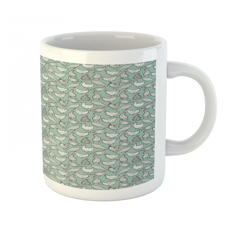 Poultry Polka Dots Animal Mug