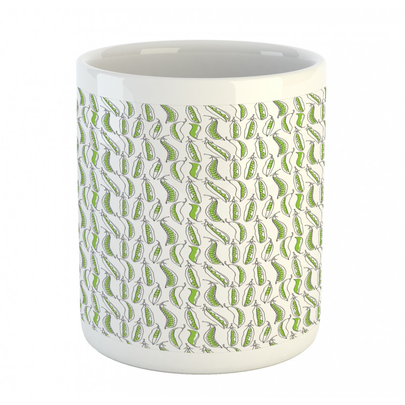 Green Peas Doodle Fresh Mug