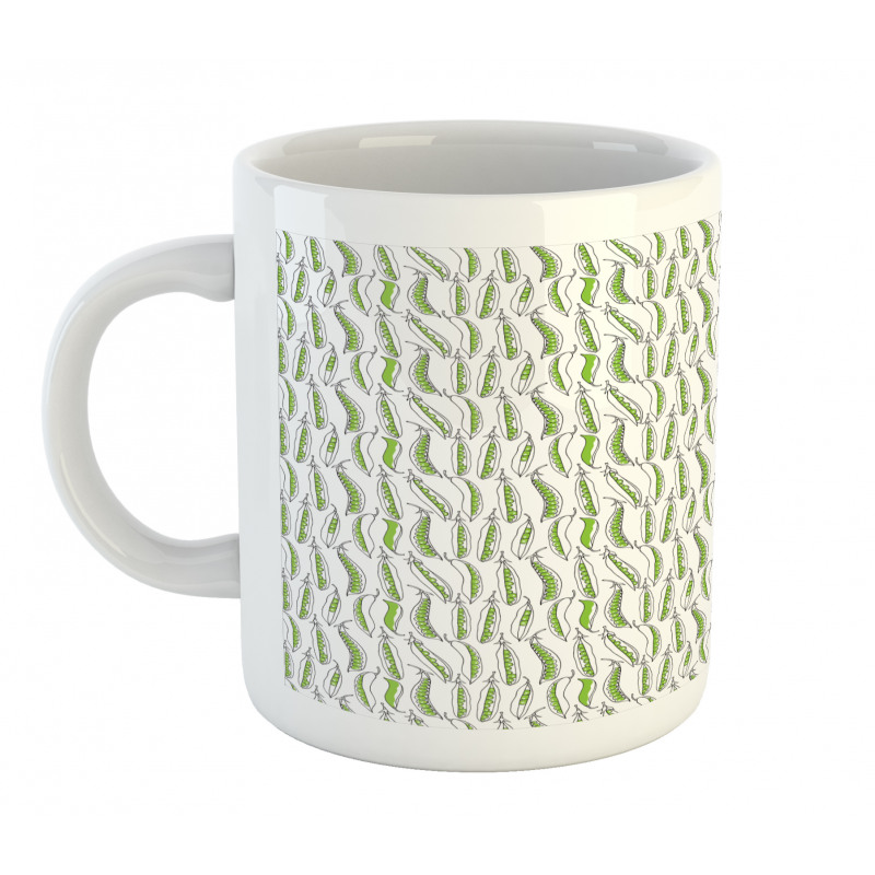 Green Peas Doodle Fresh Mug