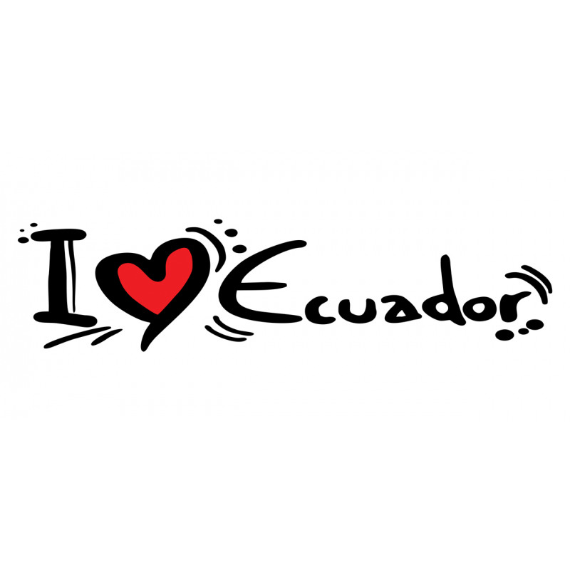 I Heart Ecuador Typography Mug