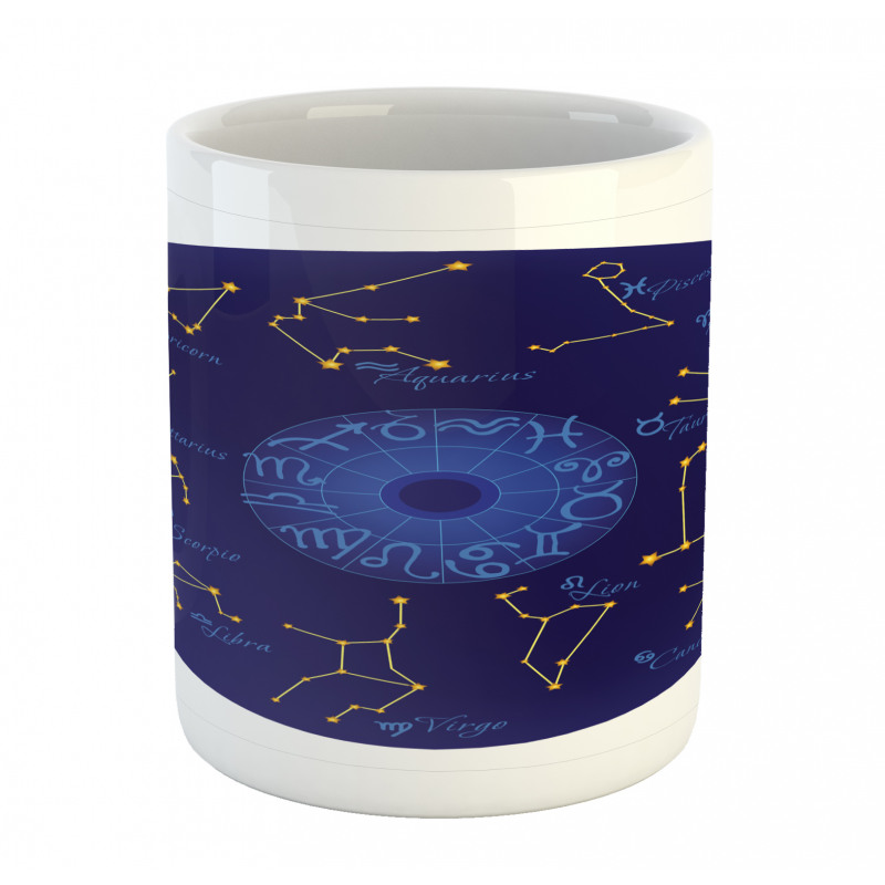 Round Shape Astrology Map Mug