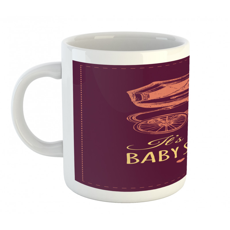 Retro Stroller Girl Mug