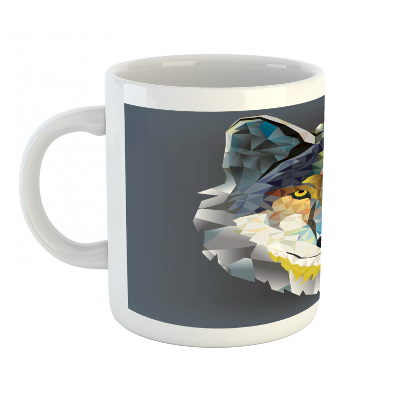 Wolf Coyote Portrait Art Mug