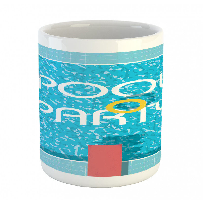 Retro Art Swimming Pool Mug