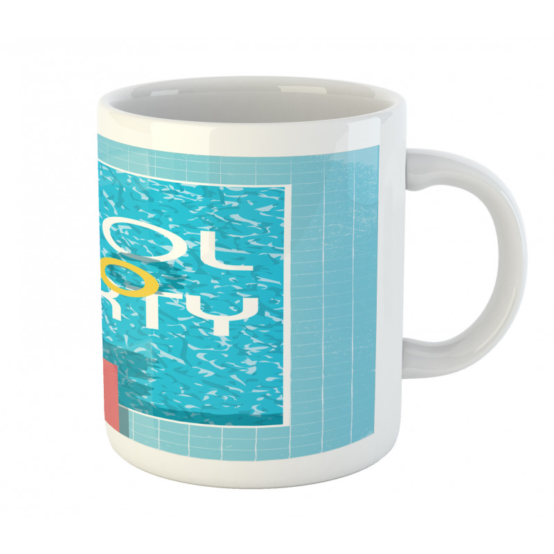 Retro Art Swimming Pool Mug