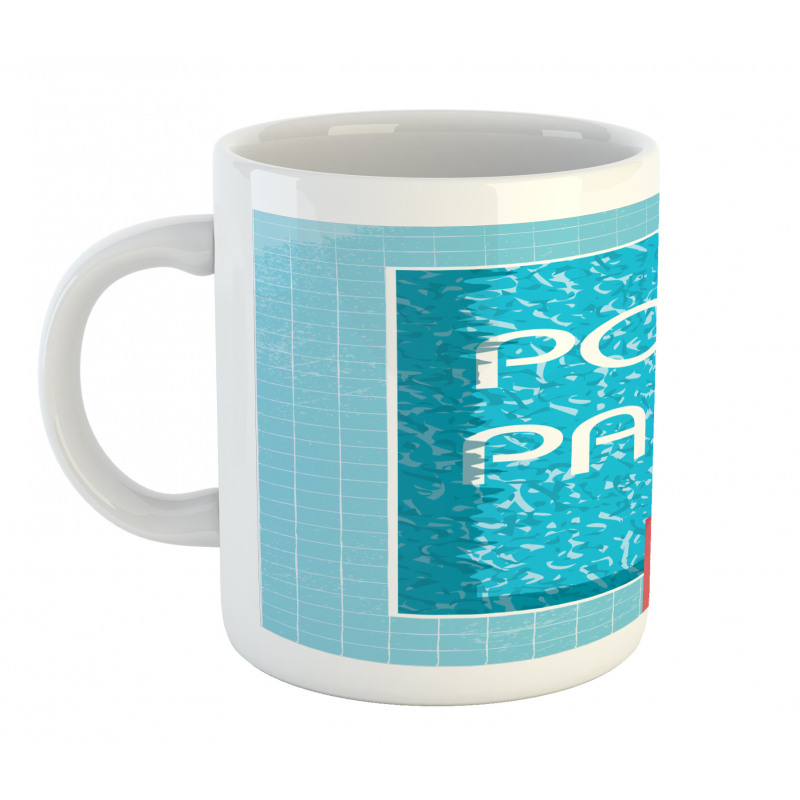 Retro Art Swimming Pool Mug