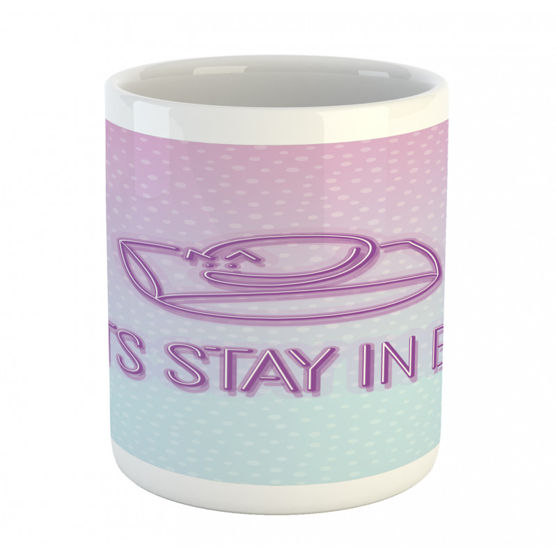 Lets Stay in Bed Dot Ombre Mug