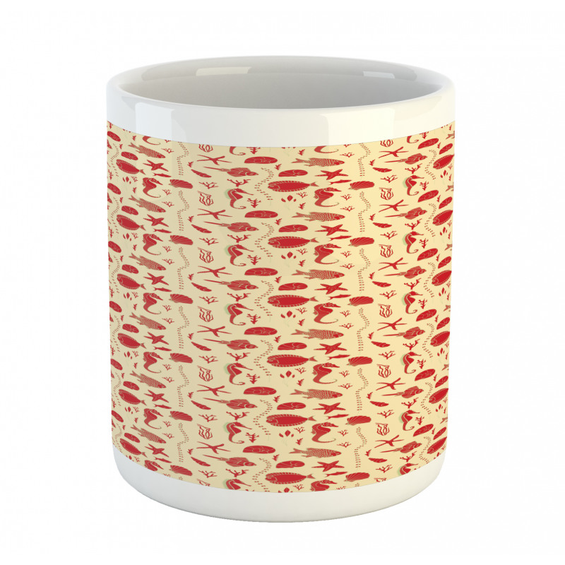 Undersea Animals Pattern Mug