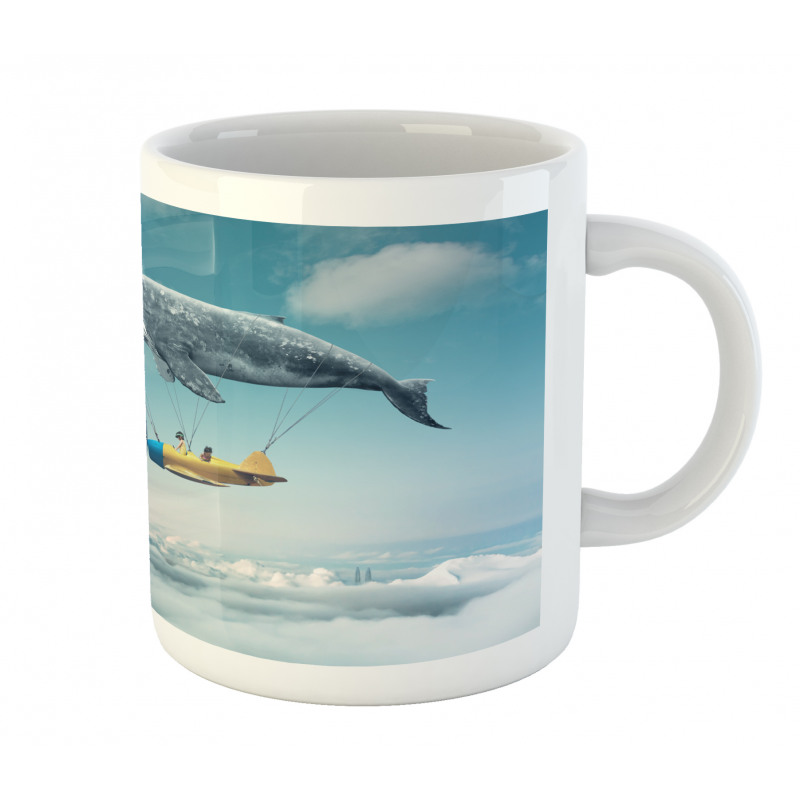 Dreamy View Whale Clouds Mug