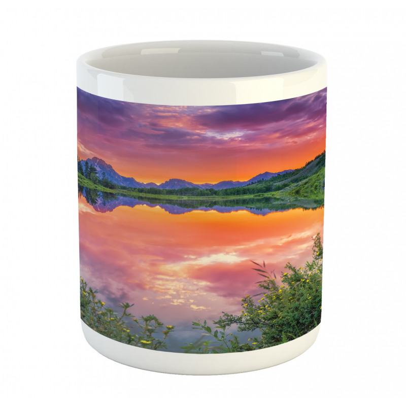 Sunset Reflection River Mug