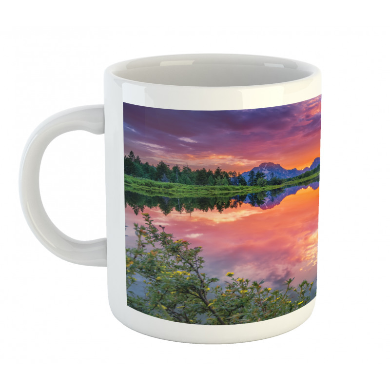 Sunset Reflection River Mug