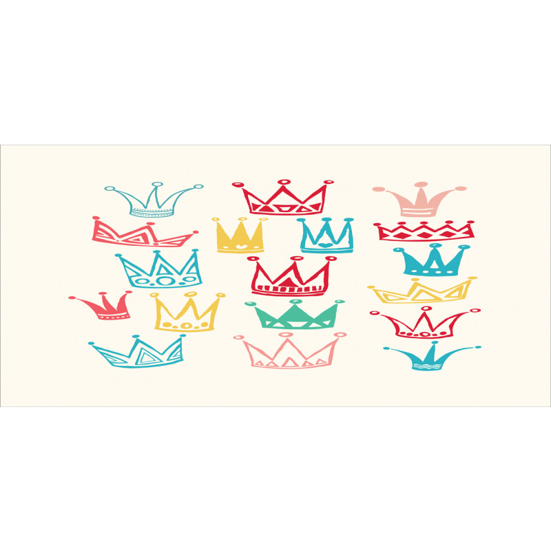 Cartoonish Colorful Crowns Mug