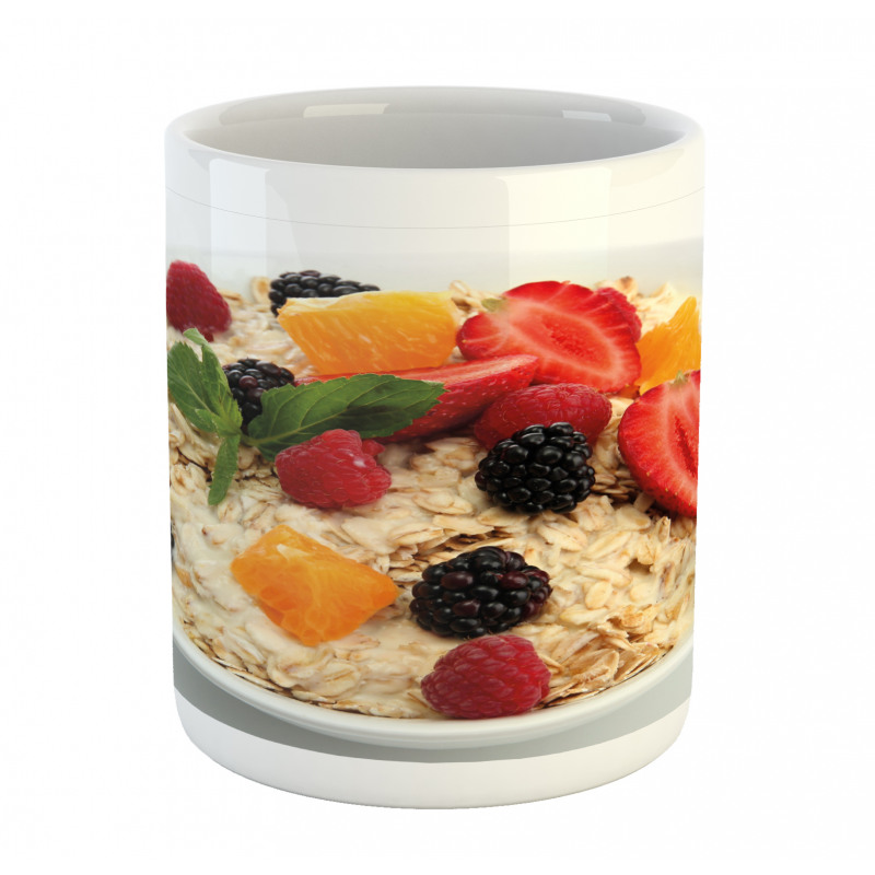 Fresh Fruits and Porridge Mug