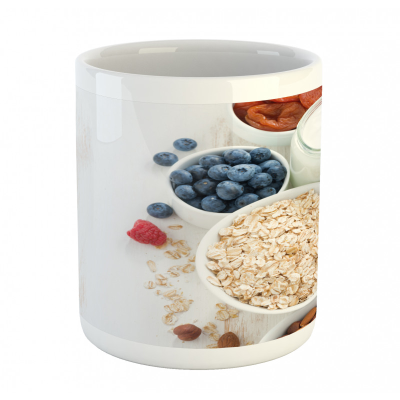 Porridge Milk and Fruits Mug