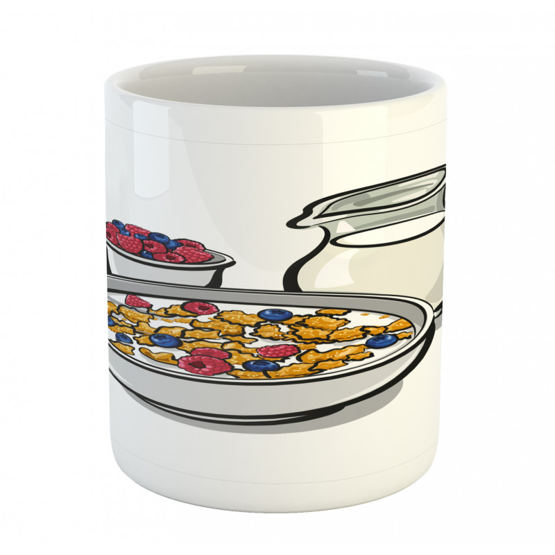 Healthy Breakfast Cartoon Mug