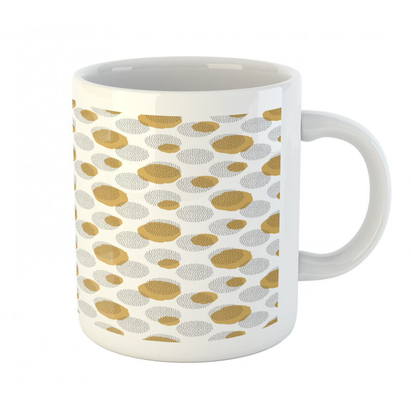 Brush Drawn Dots Rounds Mug