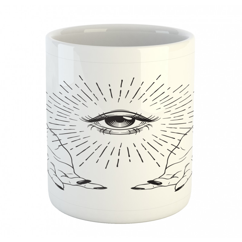 Mystical Themed Sketch Eye Mug