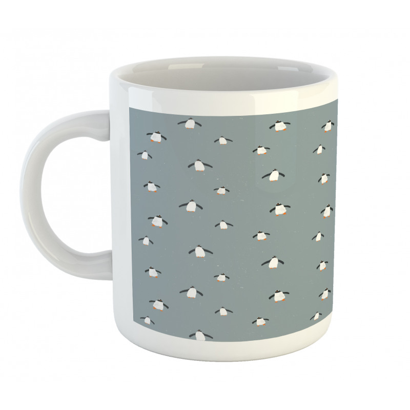 Minimal Arctic Fauna Bird Mug