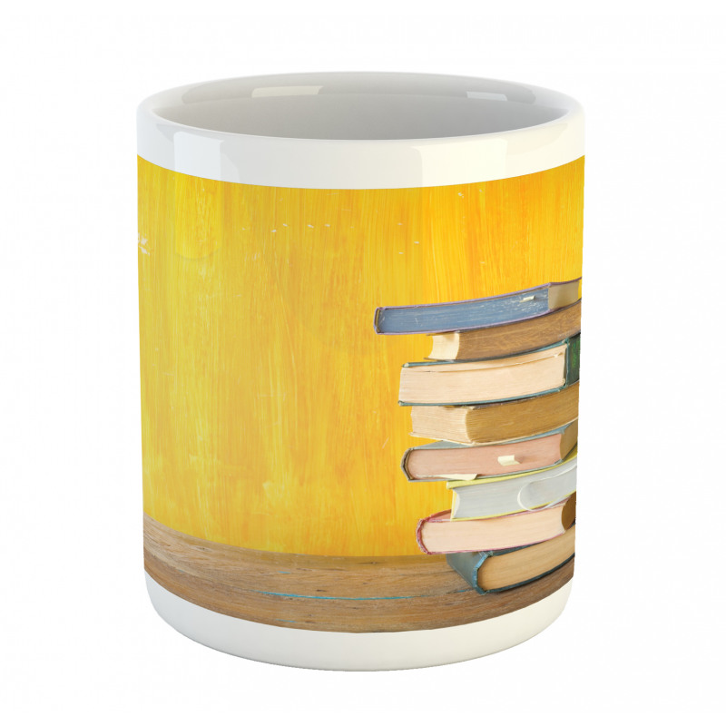 Stack of Old Novels Photo Mug