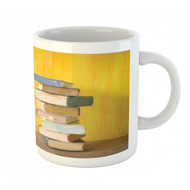 Stack of Old Novels Photo Mug