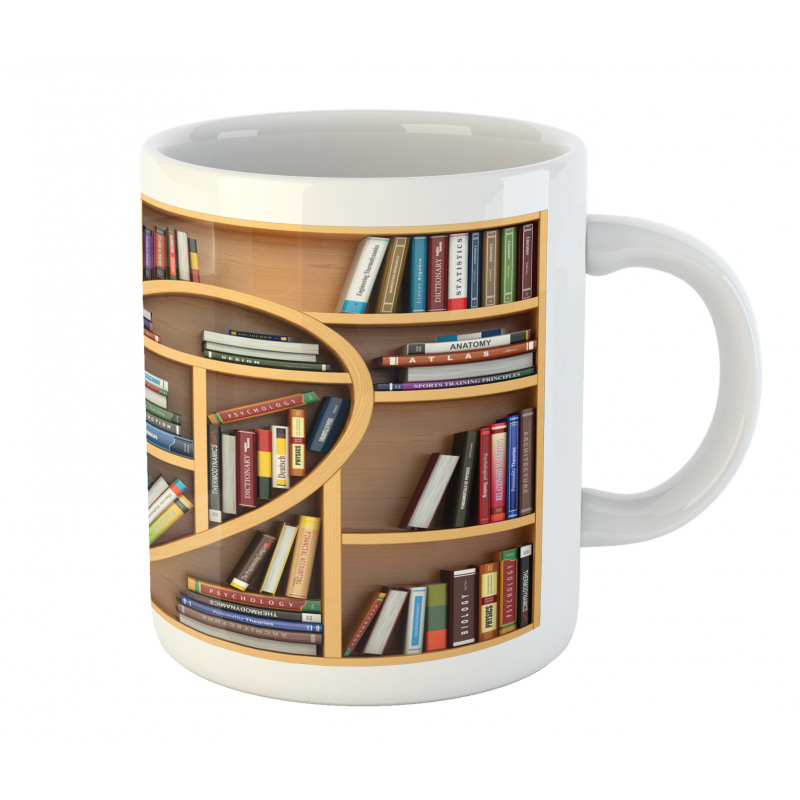 Love Reading Books Heart Mug