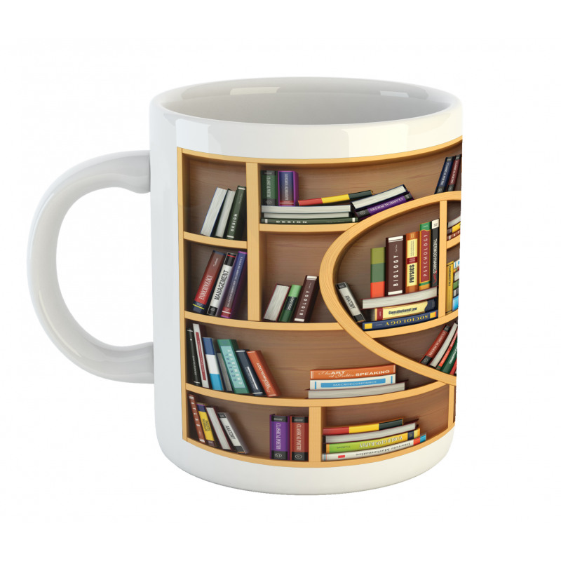 Love Reading Books Heart Mug