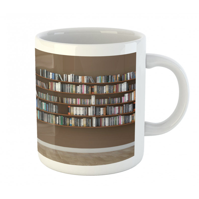 Interior Bookshelves Wall Mug