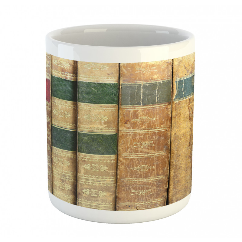 Macro Photo of Antique Novels Mug