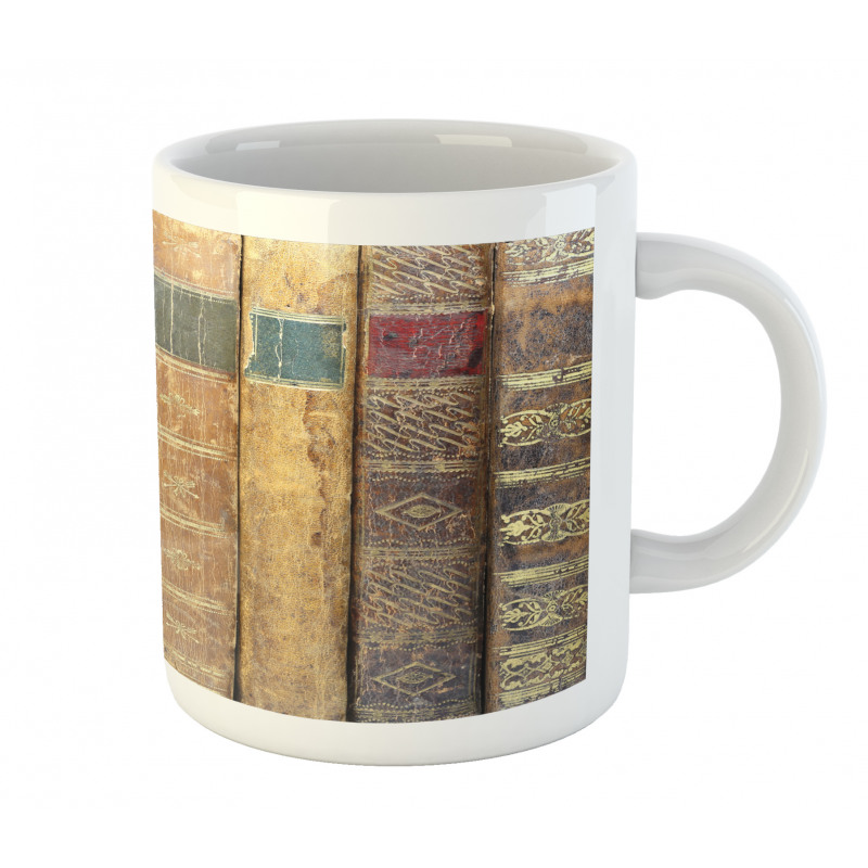 Macro Photo of Antique Novels Mug