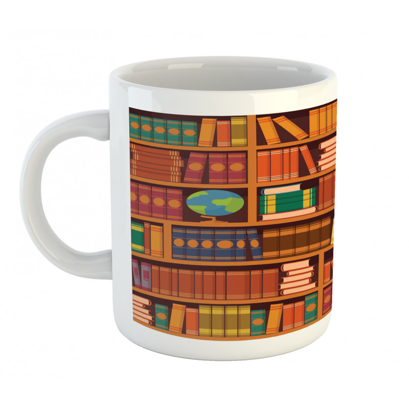 Academic Bookshelves Design Mug