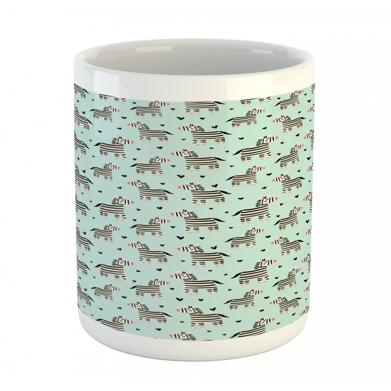 Animal and Tiny Hearts Mug