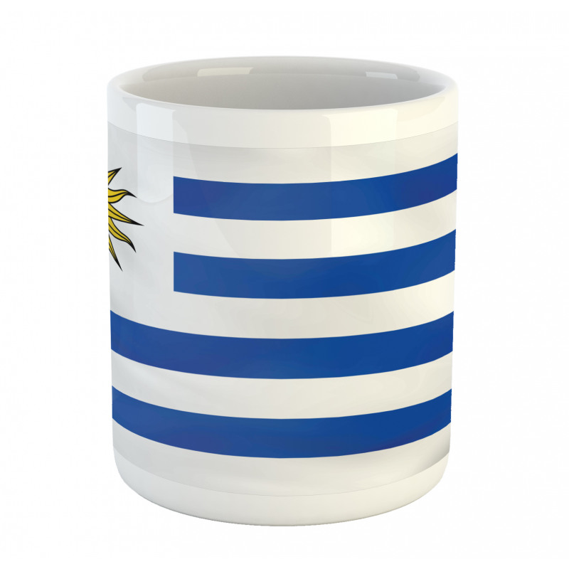 Simple Stripes and Sun Flag Mug