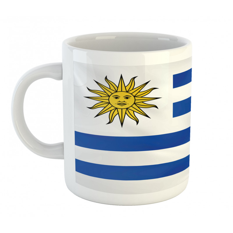 Simple Stripes and Sun Flag Mug