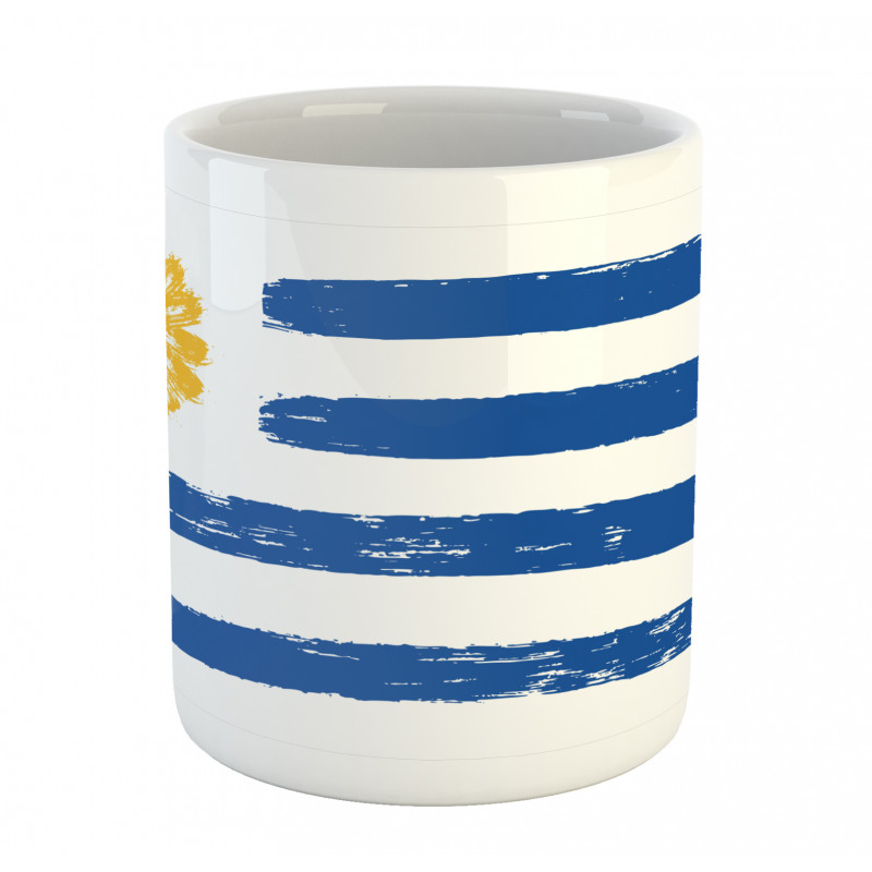 Brush Painting Stroke Flag Mug