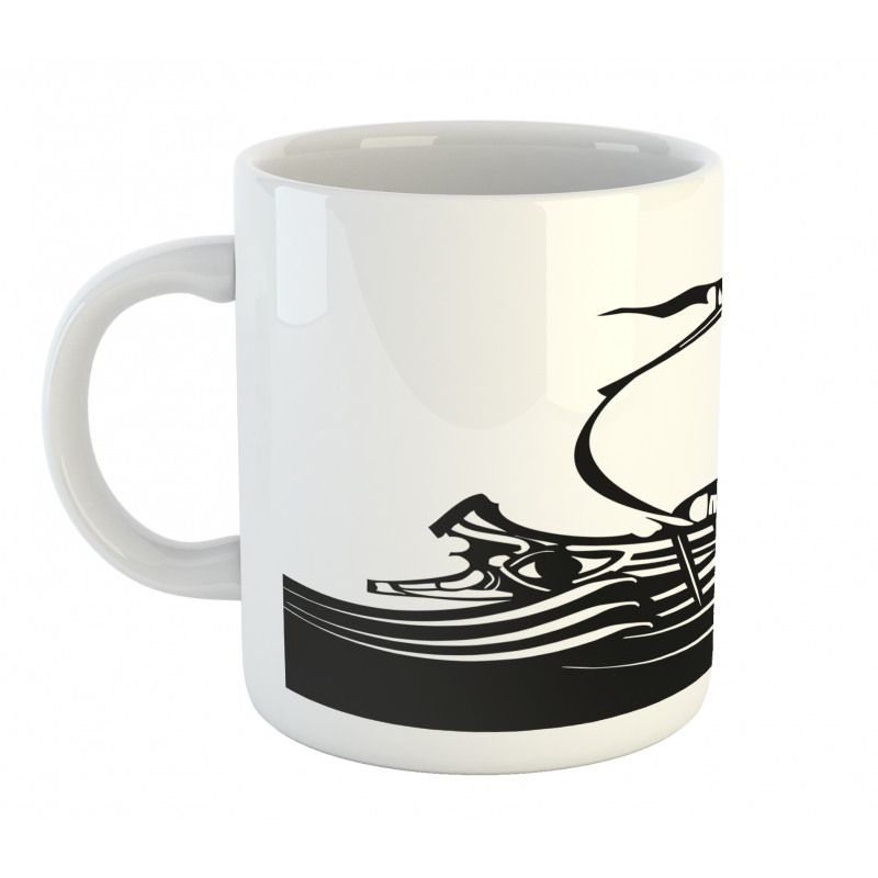 Greek Ship on Sea Mug