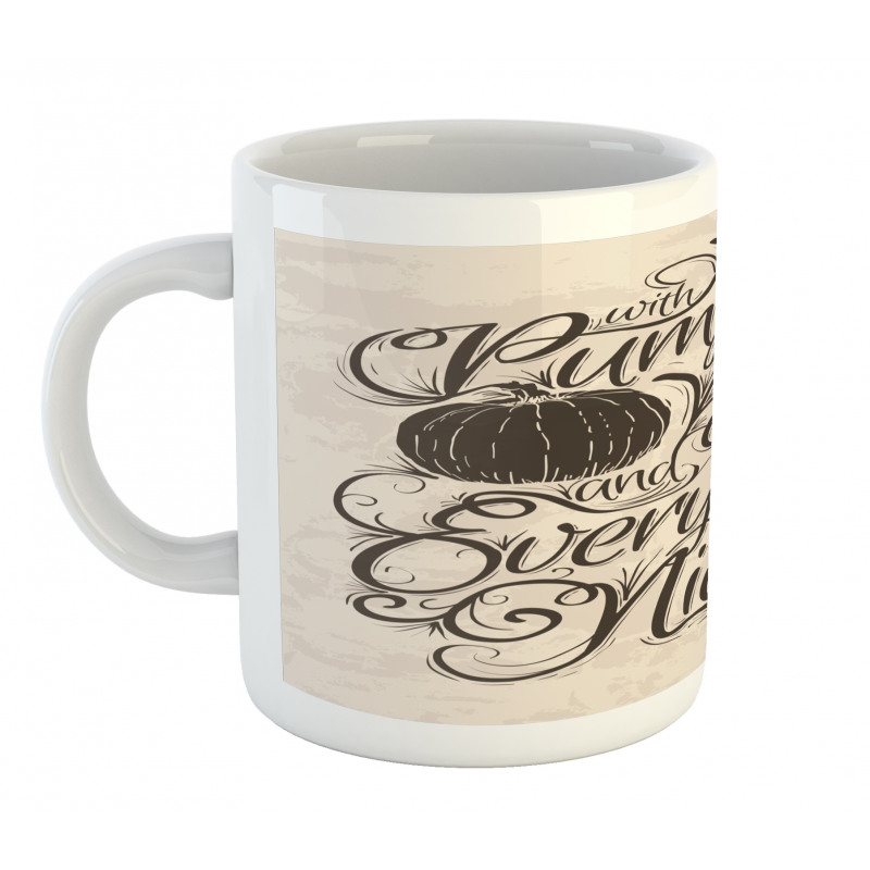 Thanksgiving Wording Mug