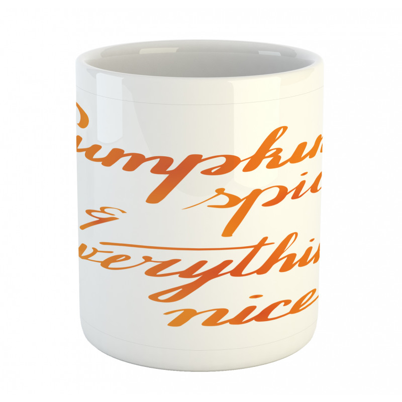 Nice Brush Writing Mug